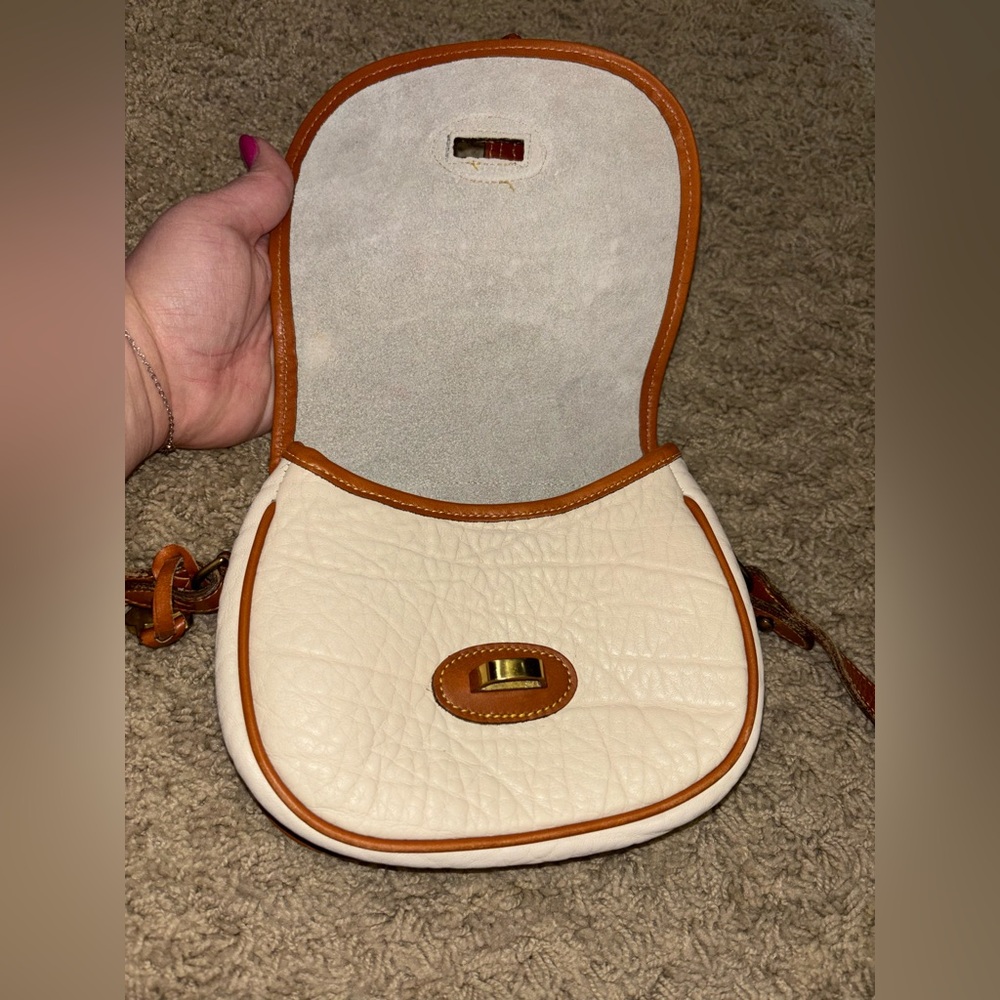 Vintage 90s Dooney & Bourke Leather Crossbody - Picture 5 of 7
